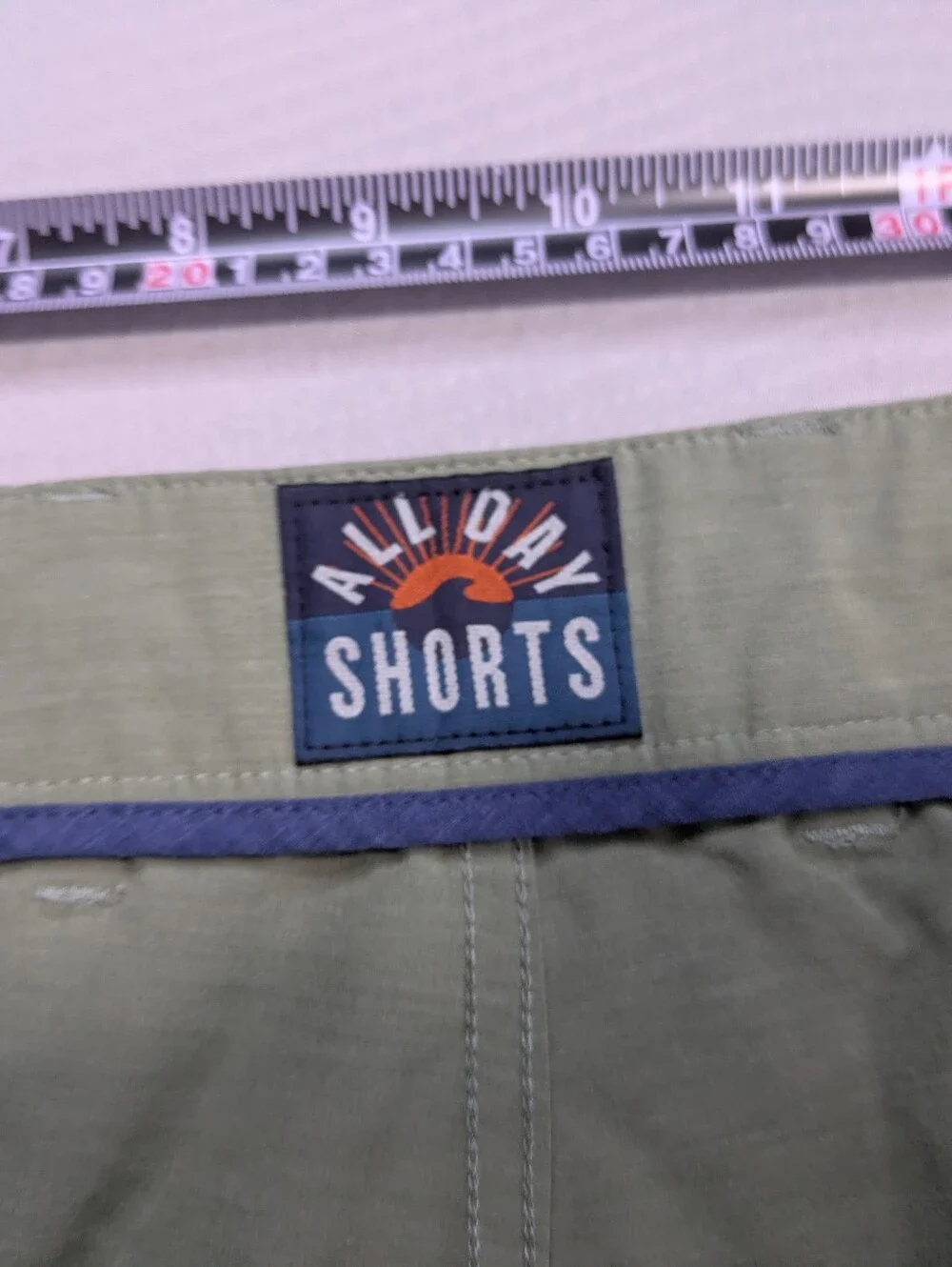 Faherty Shorts Mens 36 Green All Day Hybrid Quick Dry Stretch Drawstring MSC0013